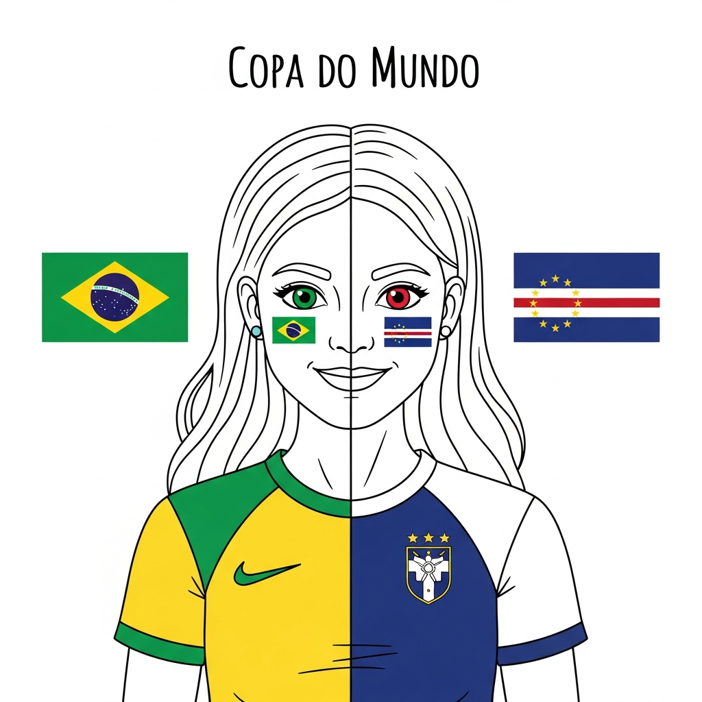 Torcedora de copa (Contorno para Colorir)